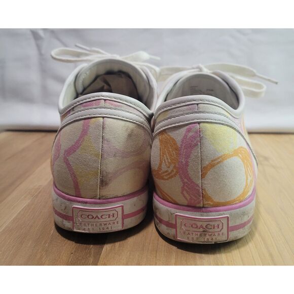 Coach‎ Canvas "Dee" Signature Logo Sneakers Women's Size 7.5B - Picture 6 of 6